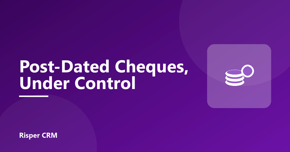 Post-Dated Cheque Management for Business Centres in the UAE